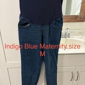 Indigo Blue Maternity Jeans - Dark Blue